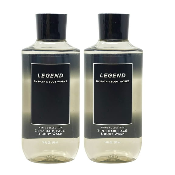 Bath & Body Works Men's Collection Legend - Pack of Two - 3-in-1  Hair, Face & Body Wash
