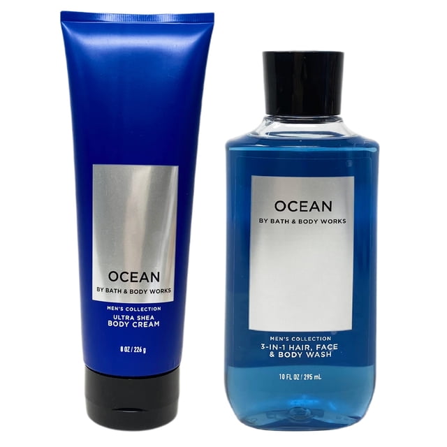 Bath & Body Works Men's Collection Ultra Shea Body Cream & Shower Gel ...