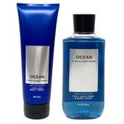 Bath Body Works Mens Collection Ultra Shea Body Cream 2 in 1 Hair and Body Wash OCEAN.