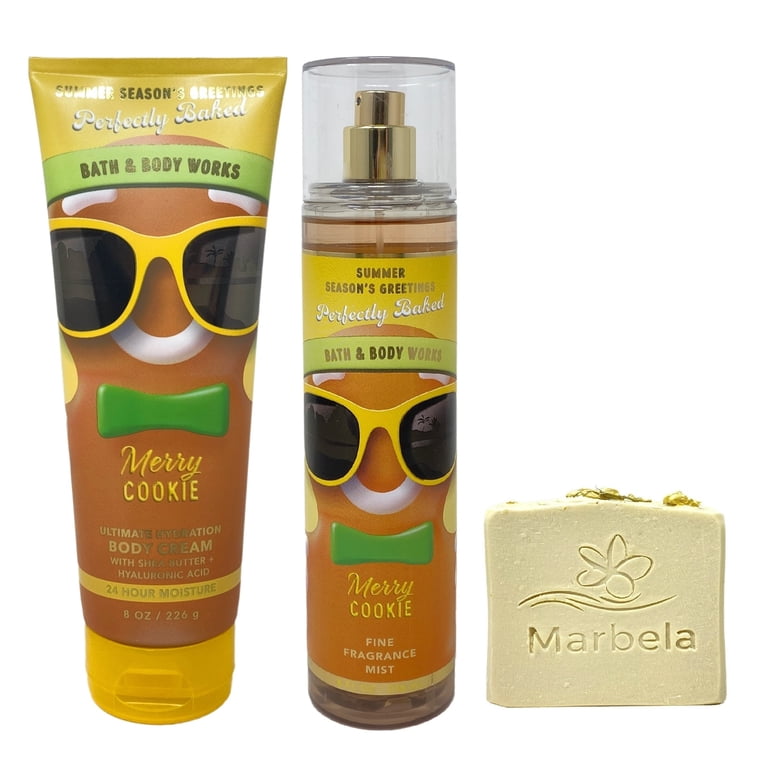 Bath & Body Works Merry Cookie Body Cream and Fragrance Mist Duo