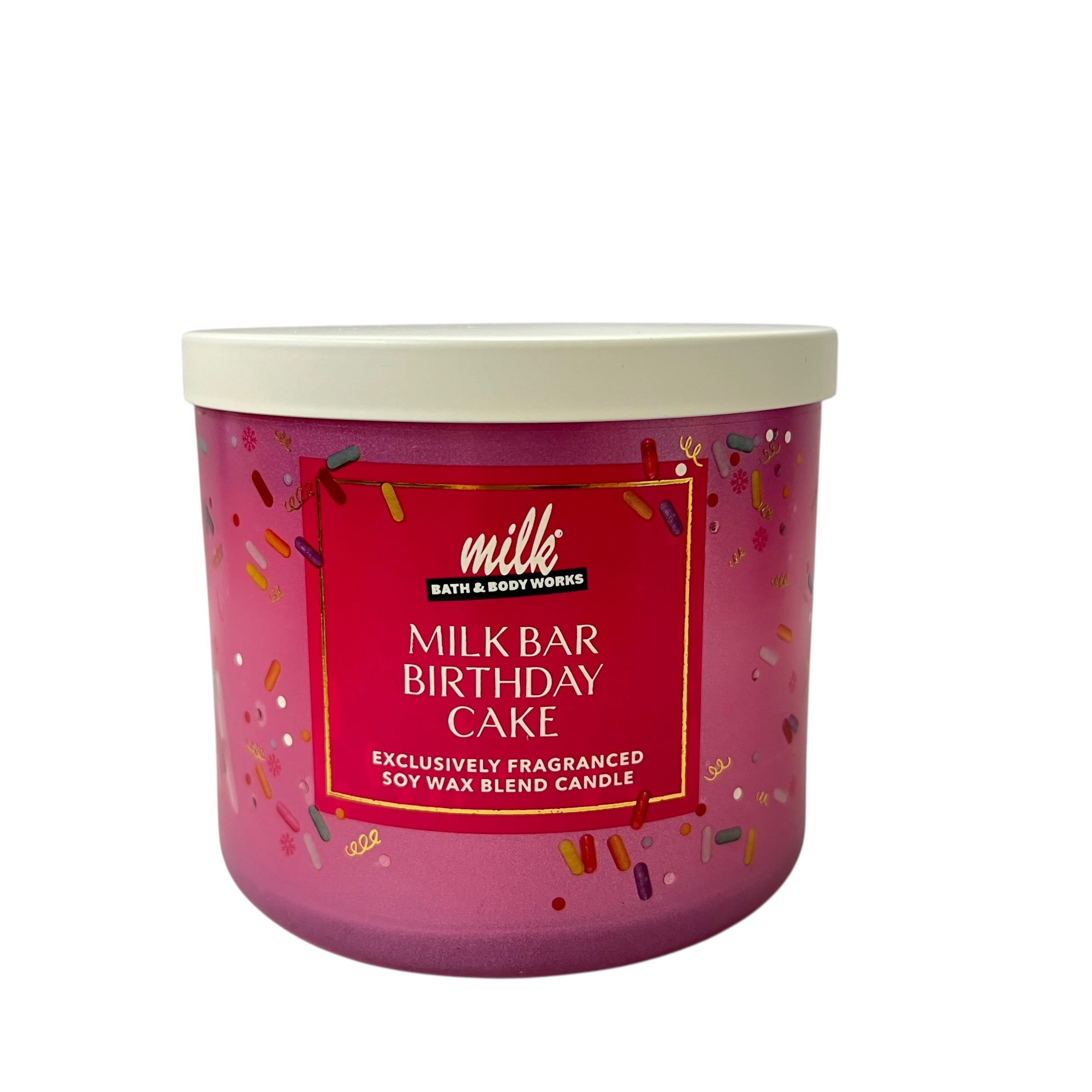 Bath & Body Works Milk Bar Birthday Cake 3 Wick Candle 14.5 oz