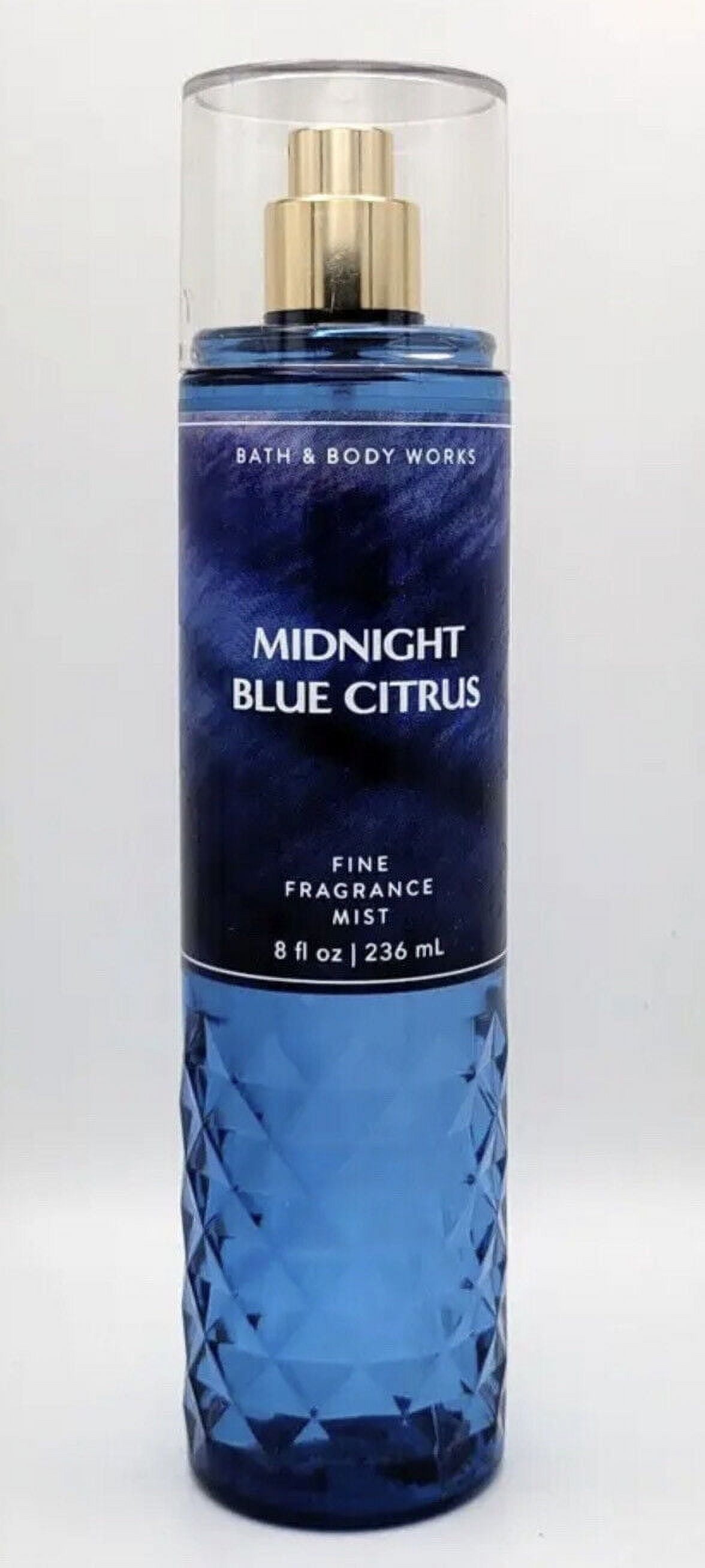 Bath Body Works Mist MIDNIGHT BLUE CITRUS features juicy citrus fresh spring water and sweet mango notes