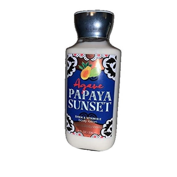 Bath & Body Works Moisturizing Body Lotion with Vitamin E, Agave Papaya Sunset, 8 fl oz