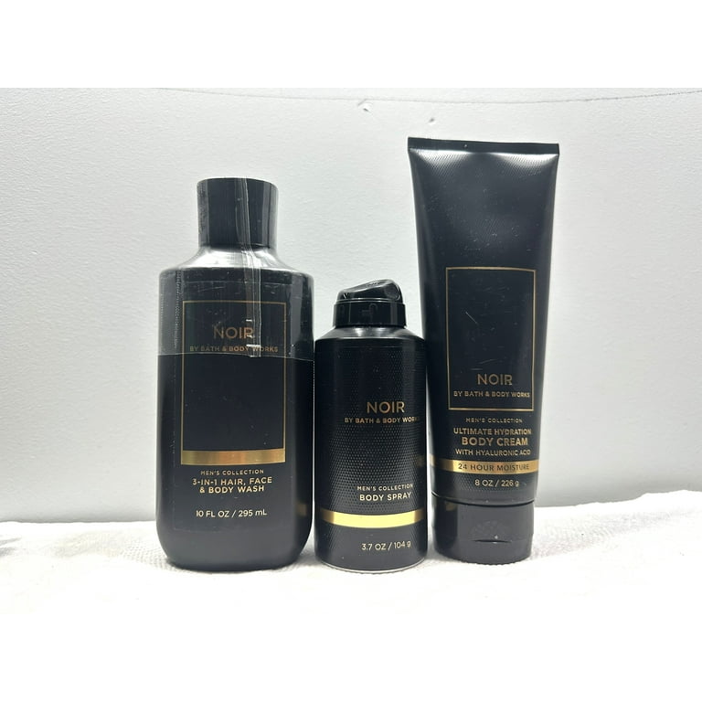 Bath & Body Works Noir Men's Set - 3-in-1 Hair, Face, Body Wash