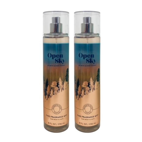 Bath & Body Works Open Sky - 2 Fine Fragrance Mists (8 fl oz / 236 mL Each)