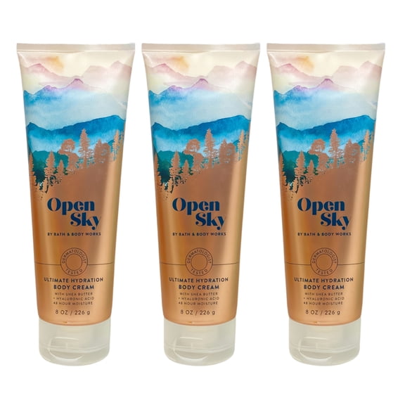 Bath & Body Works Open Sky - 3 Ultimate Hydration Body Creams (8 oz / 226 g Each)