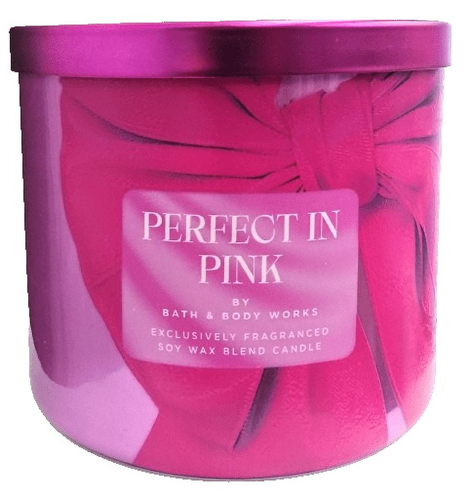 Bath & Body Works Perfect In Pink 3-Wick Scented Candle