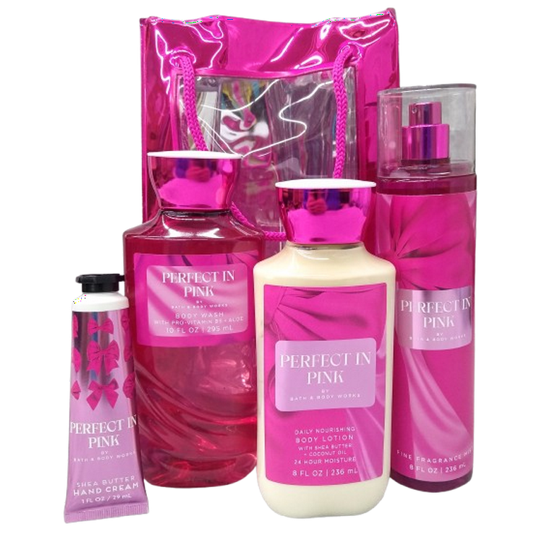 【新品】バスアンドボディワークス　perfect in pink 4点セット Amazon.com : Bath & Body Works Perfect In Pink Deluxe Gift