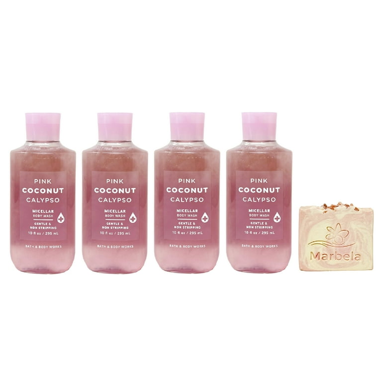 Bath Body Works Pink Coconut Calypso Piece Micellar Body Wash