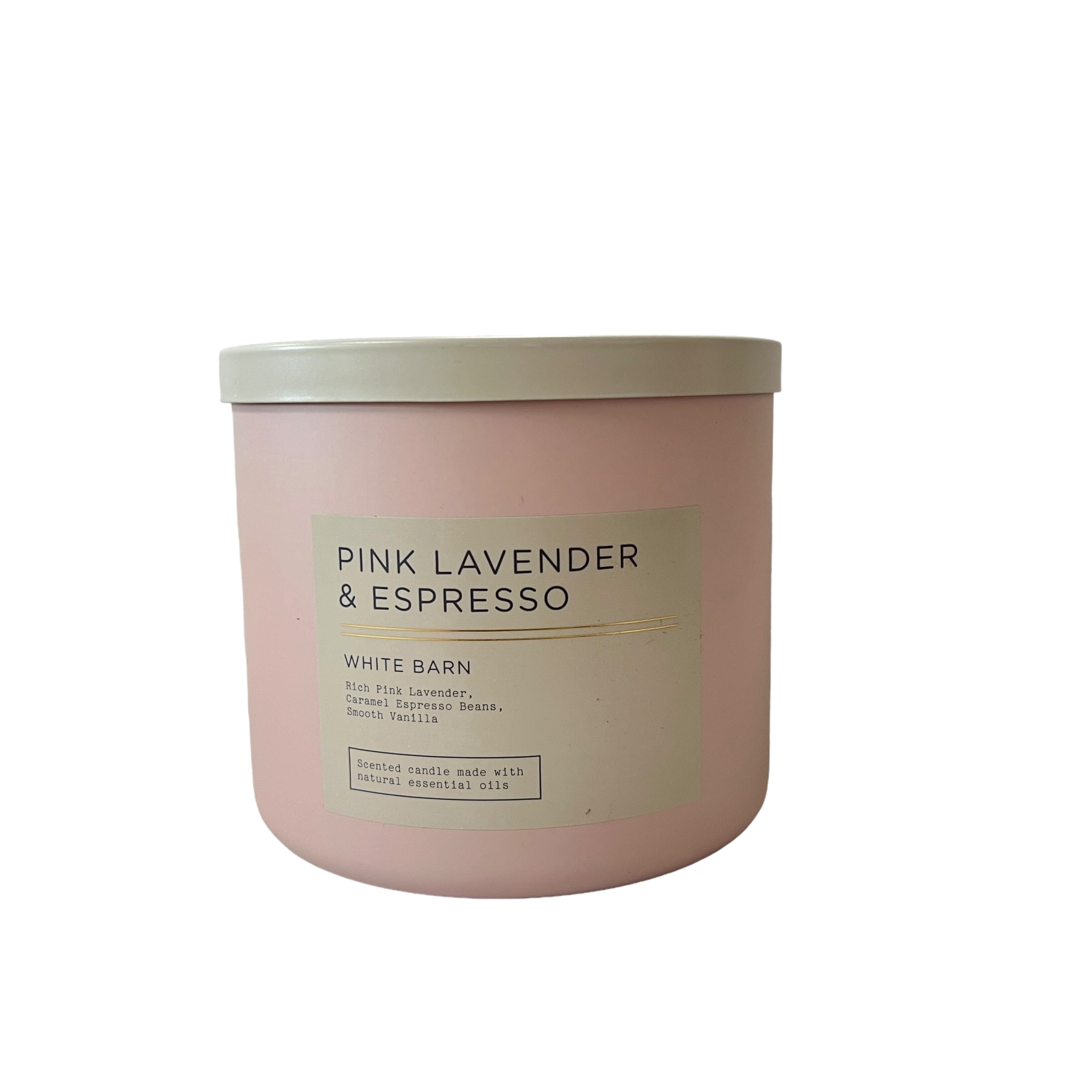 Bath & Body Works Pink Lavender & Espresso 3 Wick Scented Candle