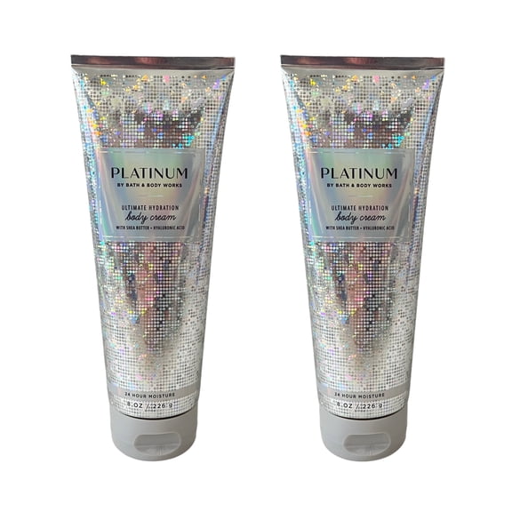 Bath & Body Works Platinum Ultimate Hydration Body Cream 8 oz 2 Pack
