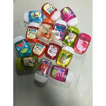 Bath & Body Works Pocketbacs (15) Sanitizing Gels Mixed Bundle (1) Free Holder