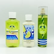 Bath & Body Works Poolside Cabana Shower Gel, Body Lotion & Fine Fragrance Mist 3-Piece Bundle