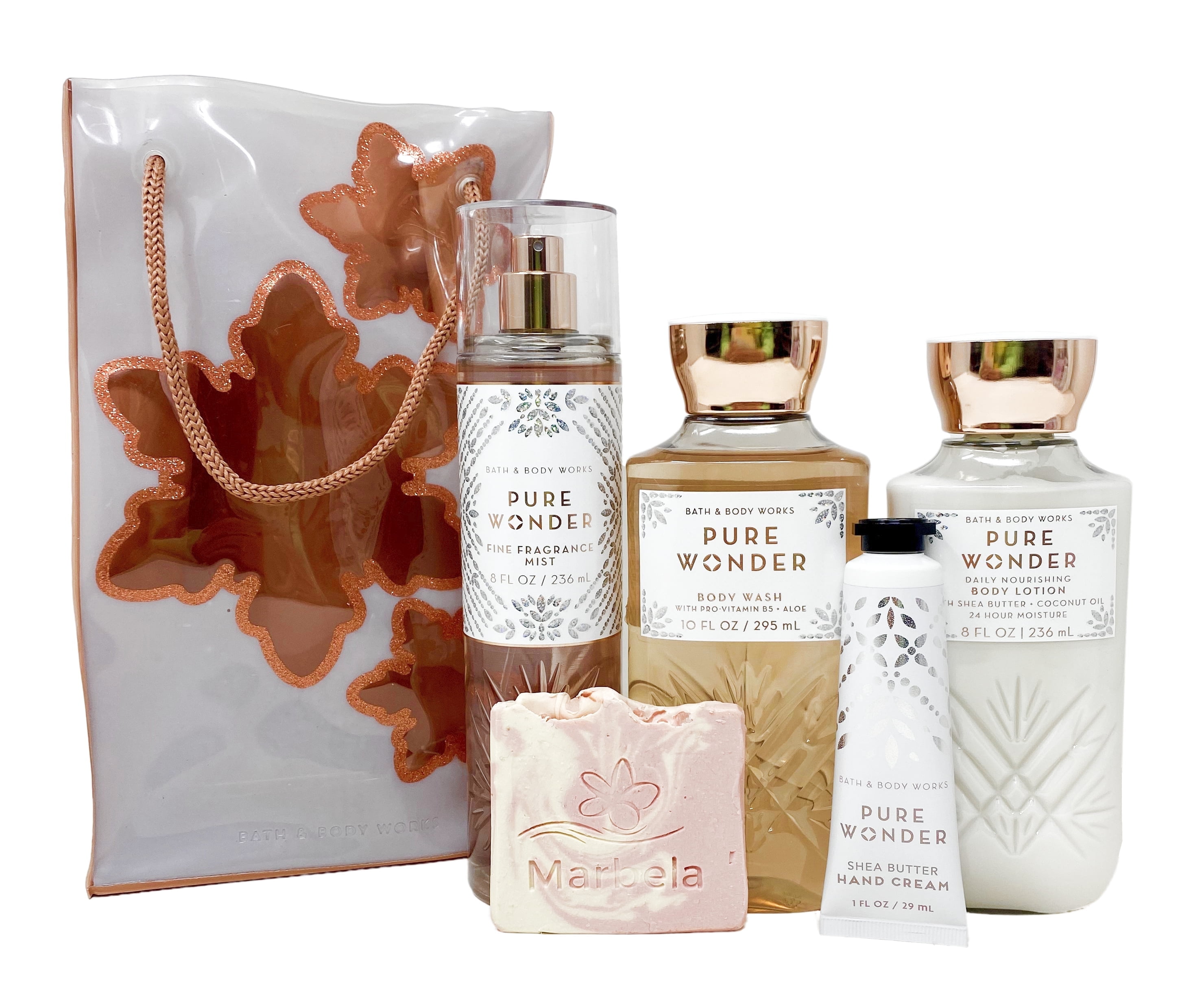 bath & body works ギフトセット BATH & BODY WORKS Tote Bag 7 Piece Gift Set Pure Wonder