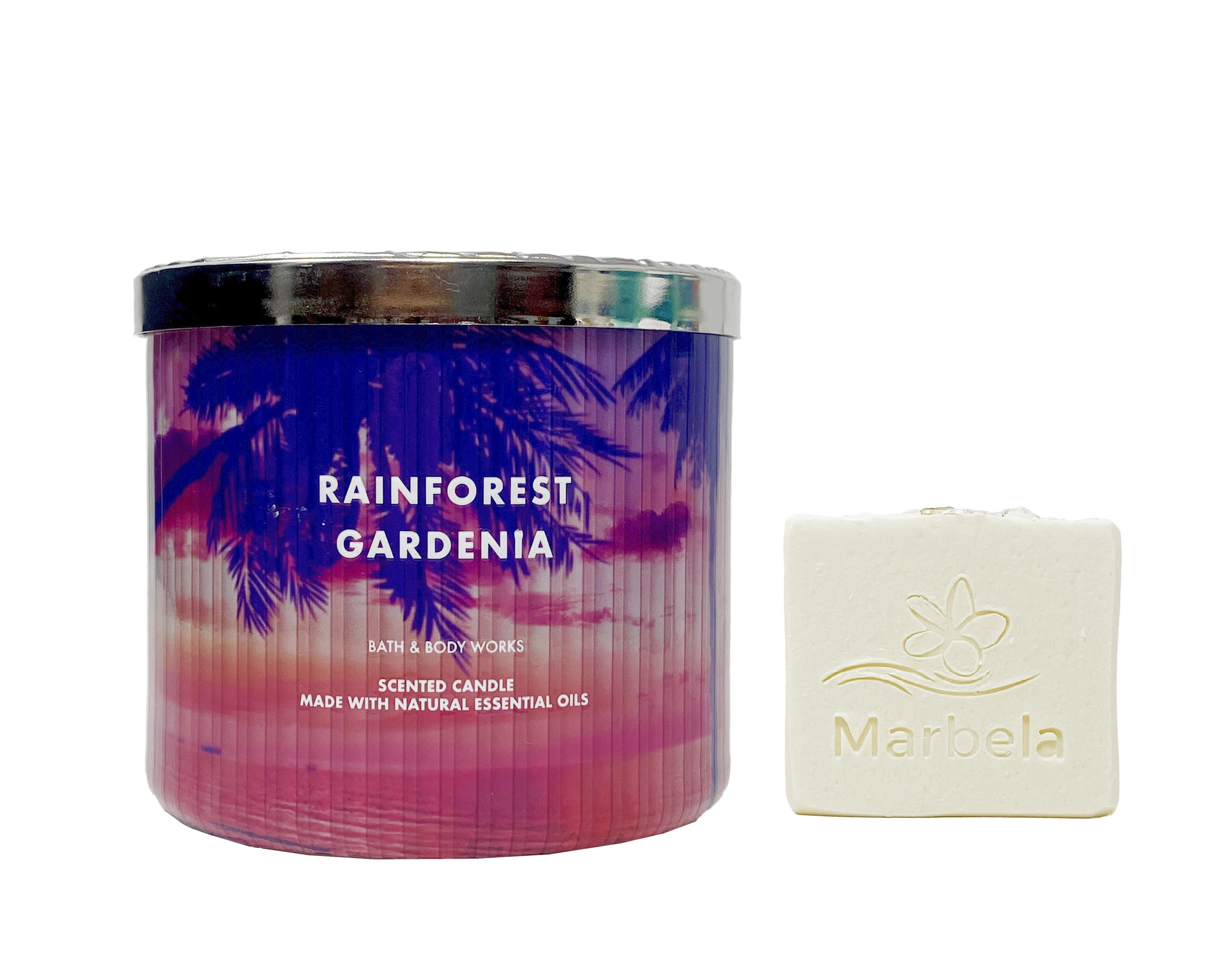 Bath & Body Works Rainforest Gardenia 3-Wick Scented Candle With a ...