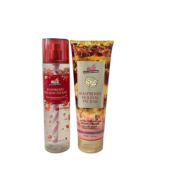 Bath & Body Works Raspberry Holiday Pie Bar Mist & Body Cream - Walmart.com
