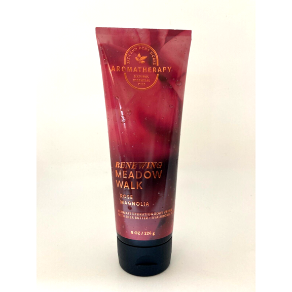 Bath & Body Works Renewing Meadow Walk Rose Magnolia Aromatherapy Body Cream New