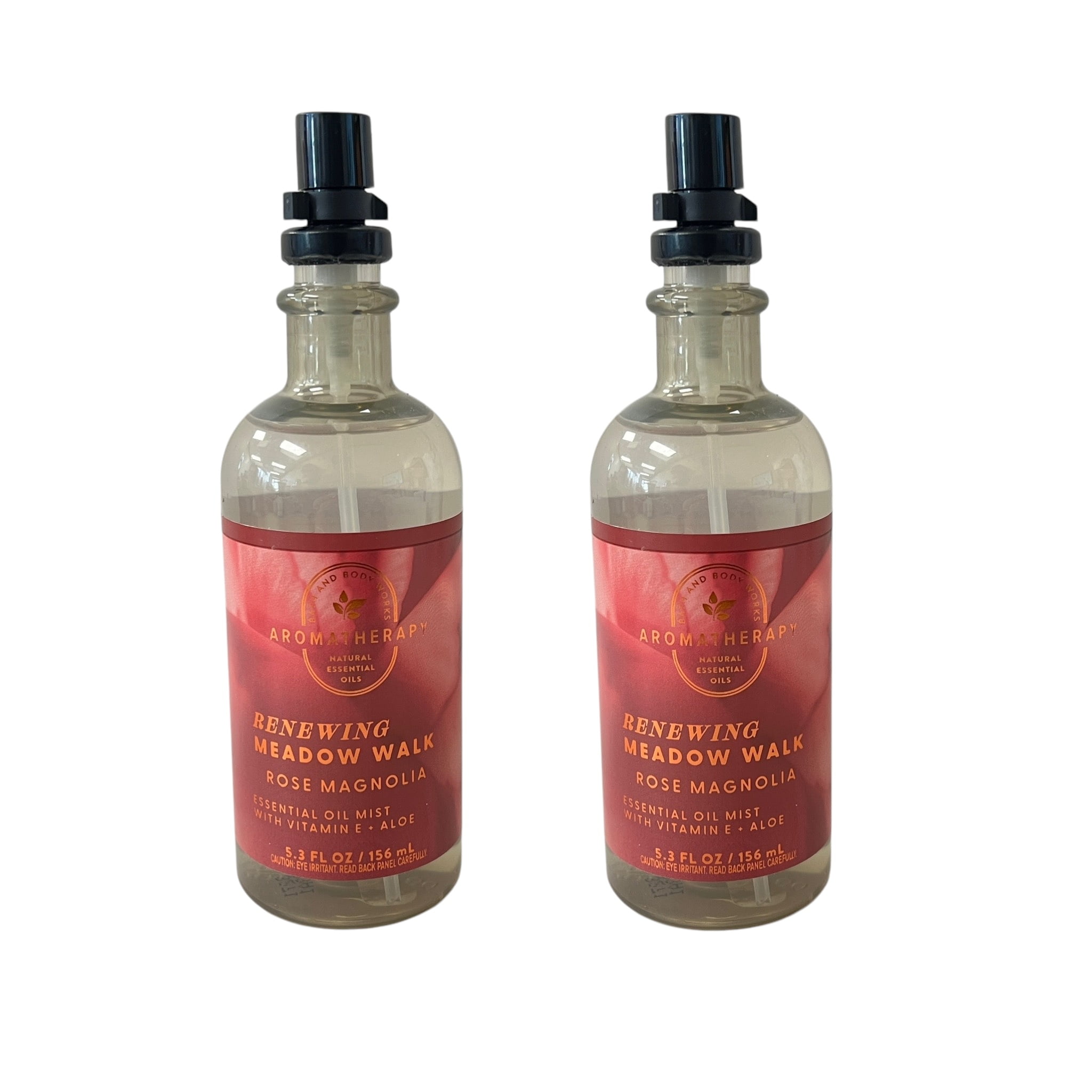 Bath & Body Works Renewing Meadow Walk Rose Magnolia Essential Oil Mist 2 Pack