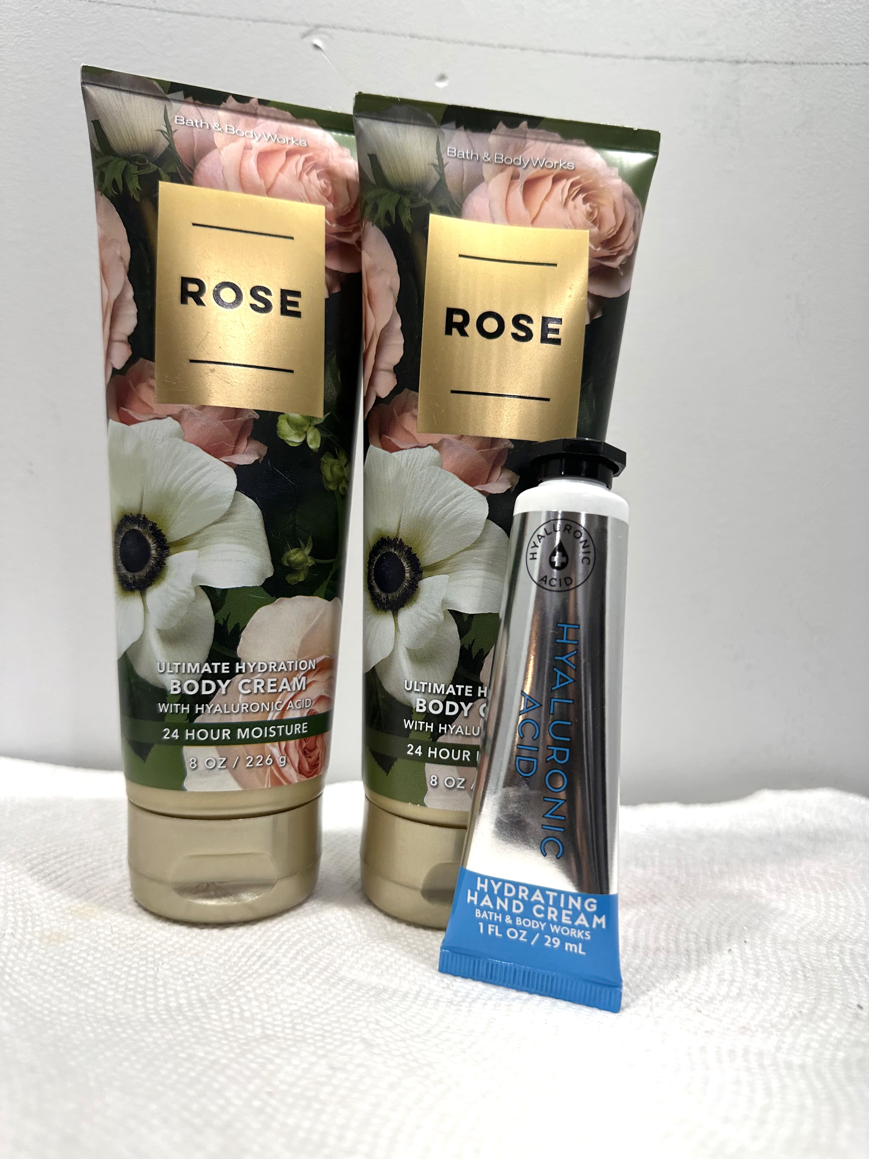 Bath & Body Works Rose 3 Piece Gift Set (2 Ultimate Hydration Body ...