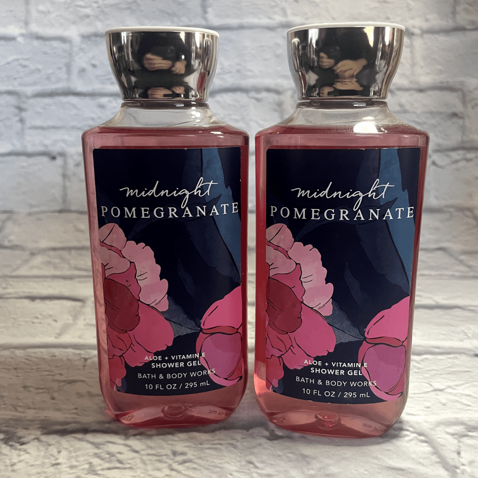 Bath & Body Works SET OF TWO Shower Gel MIDNIGHT POMEGRANATE 10 fl oz
