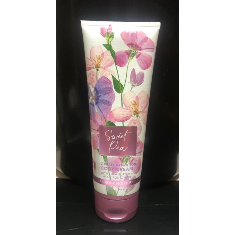 Bath & Body Works Sweet Pea Body Cream, 8 oz, Hydrating Floral