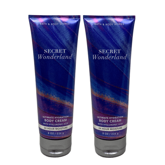 Bath & Body Works Secret Wonderland Creamy Hydrating Body Cream - Value Pack Lot of 2 - 8 oz