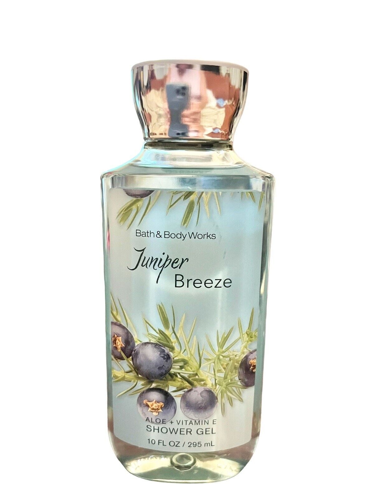 Bath & Body Works Shower Gel JUNIPER BREEZE 10 oz bottle Juniper leaves
