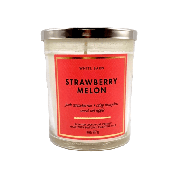 Bath & Body Works Single Wick Candle Strawberry Melon 8oz