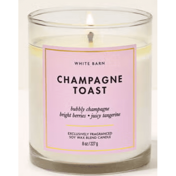 Bath & Body Works Single Wick Champagne Toast Scented Candle