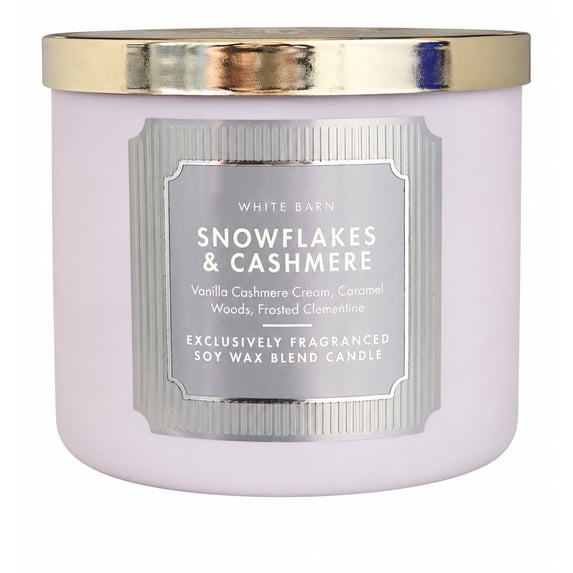 Body Type Plan Bath & Body Works Snowflakes and Cashmere 3 Wick Candle, 14.5 oz ...