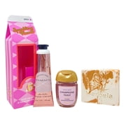 Bath & Body Works Sparkling Hands Champagne Toast Mini Gift Set - Hand Cream and Hand Gel with a Peach Gardenia Mini Soap - Travel Size