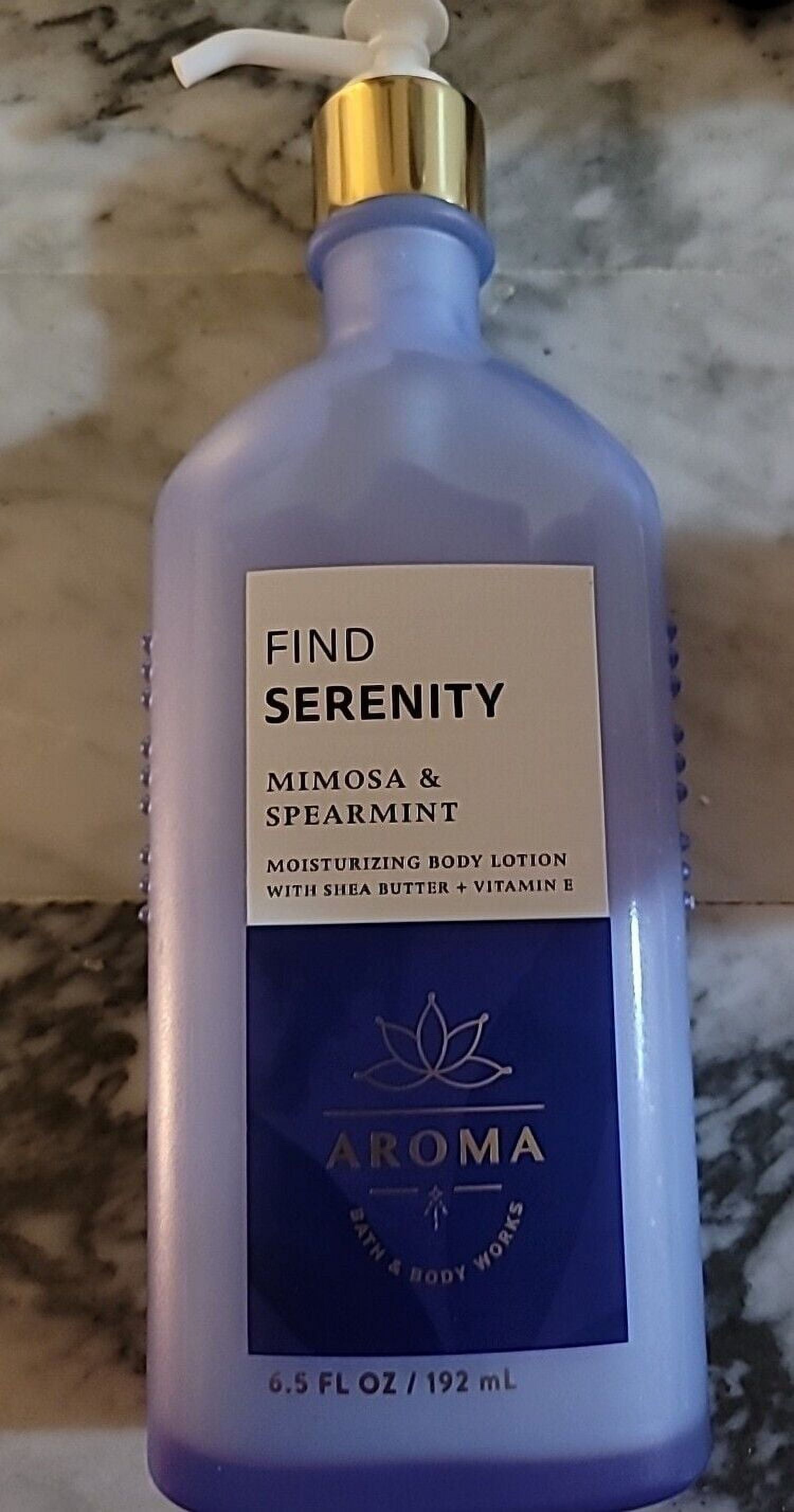 Bath & Body Works Aromatherapy Find Serenity Mimosa & Spearmint Lotion 6.5 oz