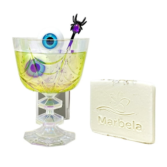 Bath & Body Works Spooky Drink Multicolor Nightlight Wallflowers Fragrance Plug with a Marbela Natural Oats Sample Soap