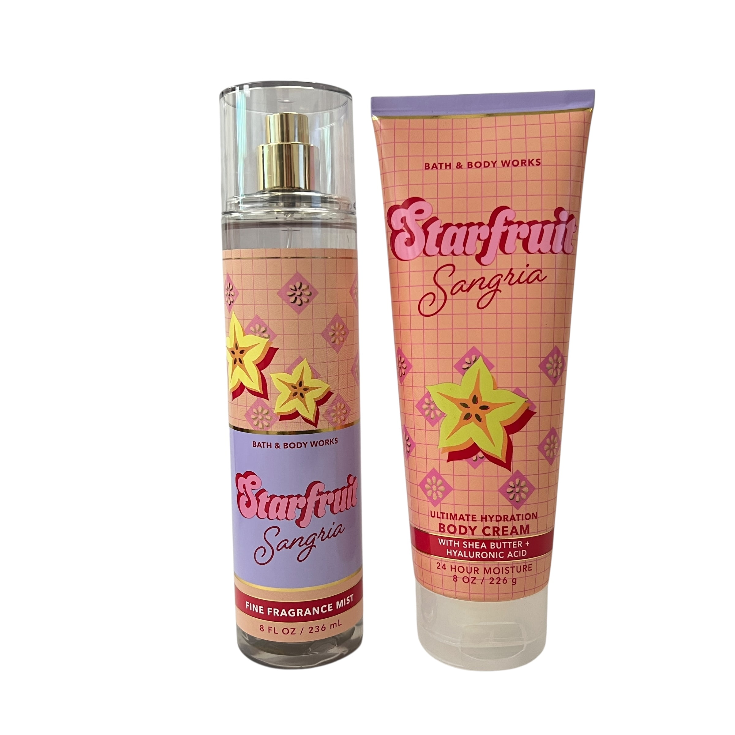Starfruit Sangria ボディケア3点セット Bath & Body Works Starfruit Sangria Mist & Body Cream Set
