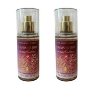Bath & Body Works Strawberry Snowflakes Fragrance Mist Mini 2.5 fl oz 2 Pack