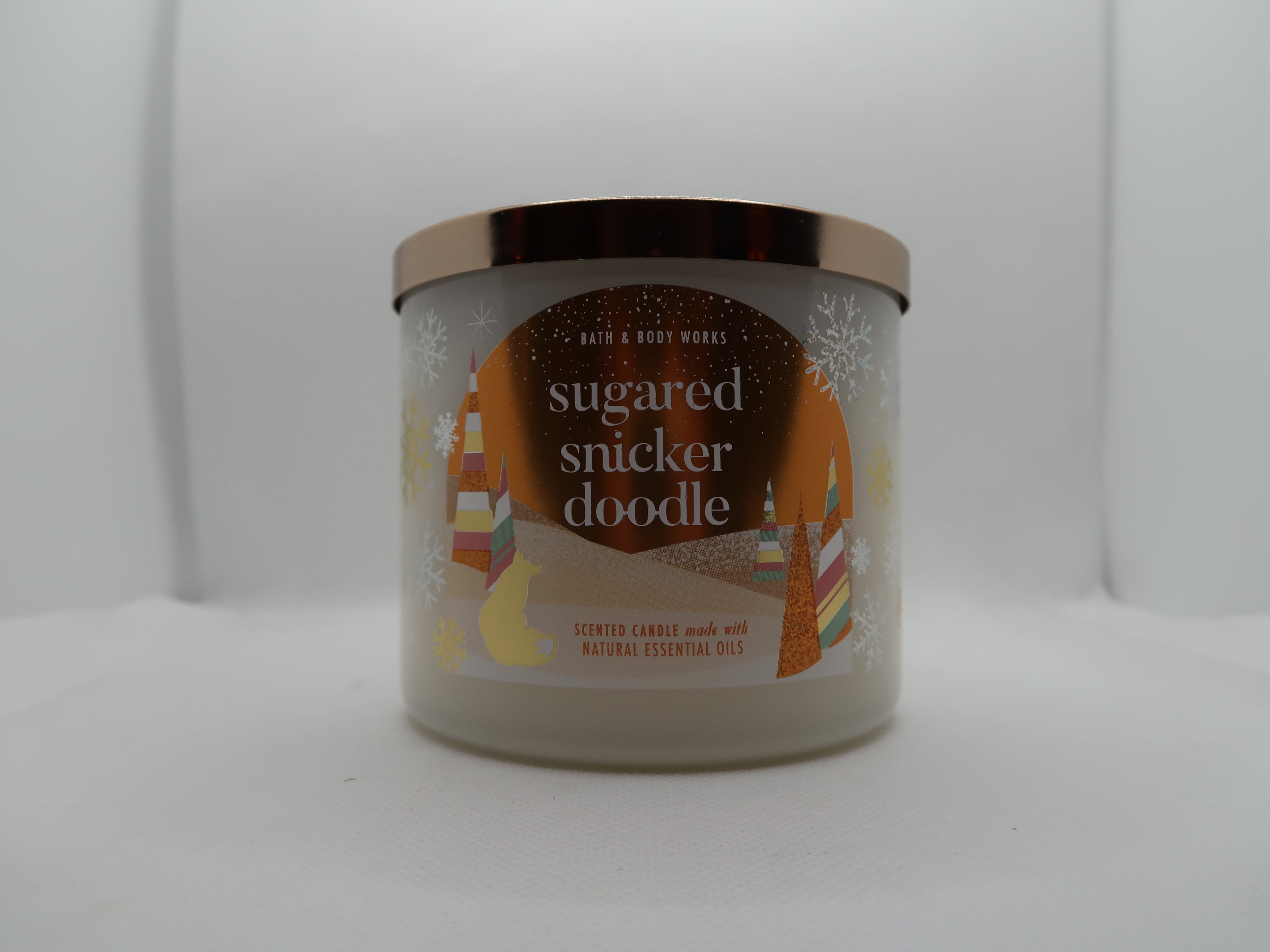 Bath & Body Works Relaxing Sugared Snickerdoodle Scented 3-Wick Candle ...