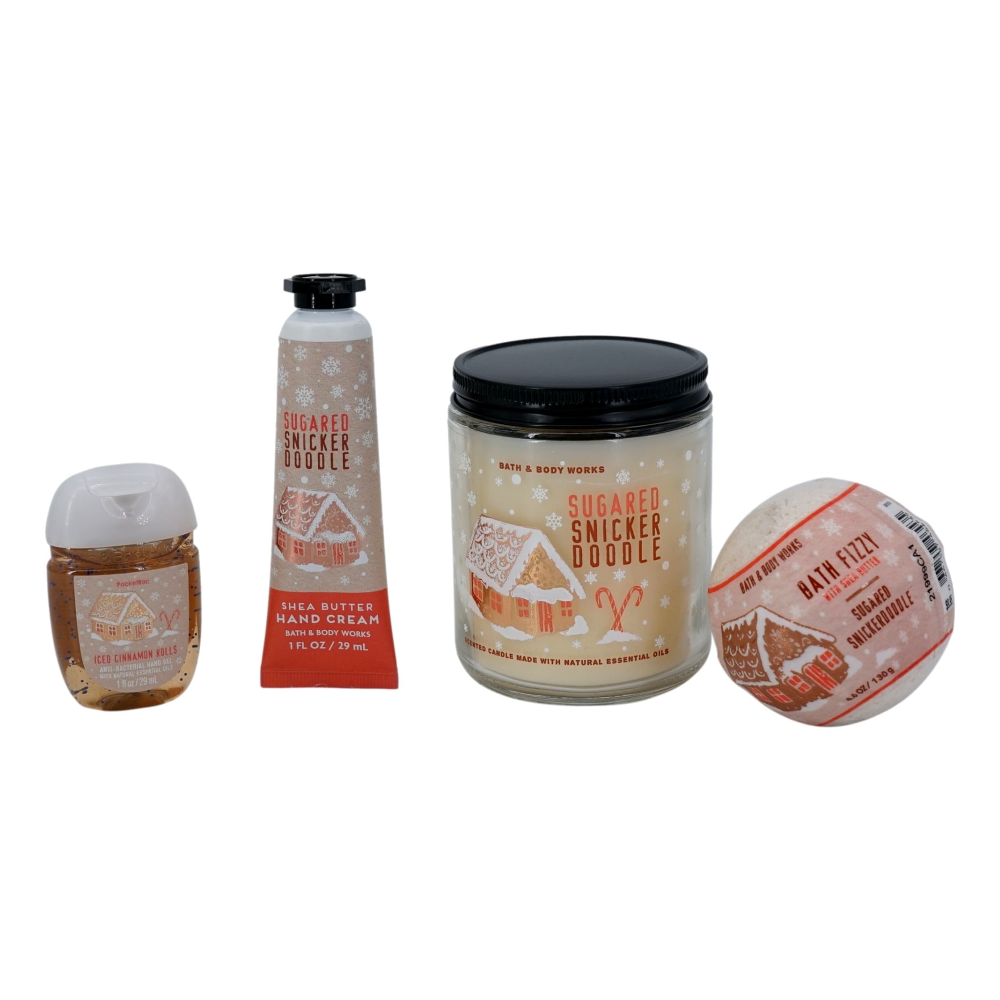 Bath & Body Works キャンドルセット Bath & Body Works Sugared Snickerdoodle 4 Piece Gift Set