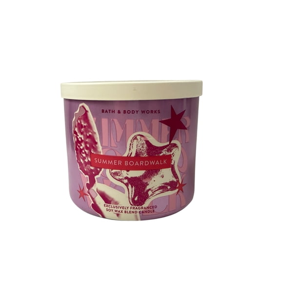 Bath & Body Works Summer Boardwalk Scented 3 Wick Candle 14.5 oz