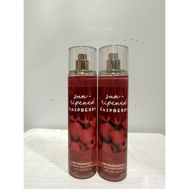 Bath & Body Works Sun-Ripened Raspberry Fine Fragrance Mist 8 fl oz Lot of 2