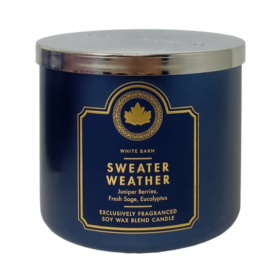 Bath & Body Works Sweater Weather - 3-Wick Scented Candle (14.5 oz / 411 g)