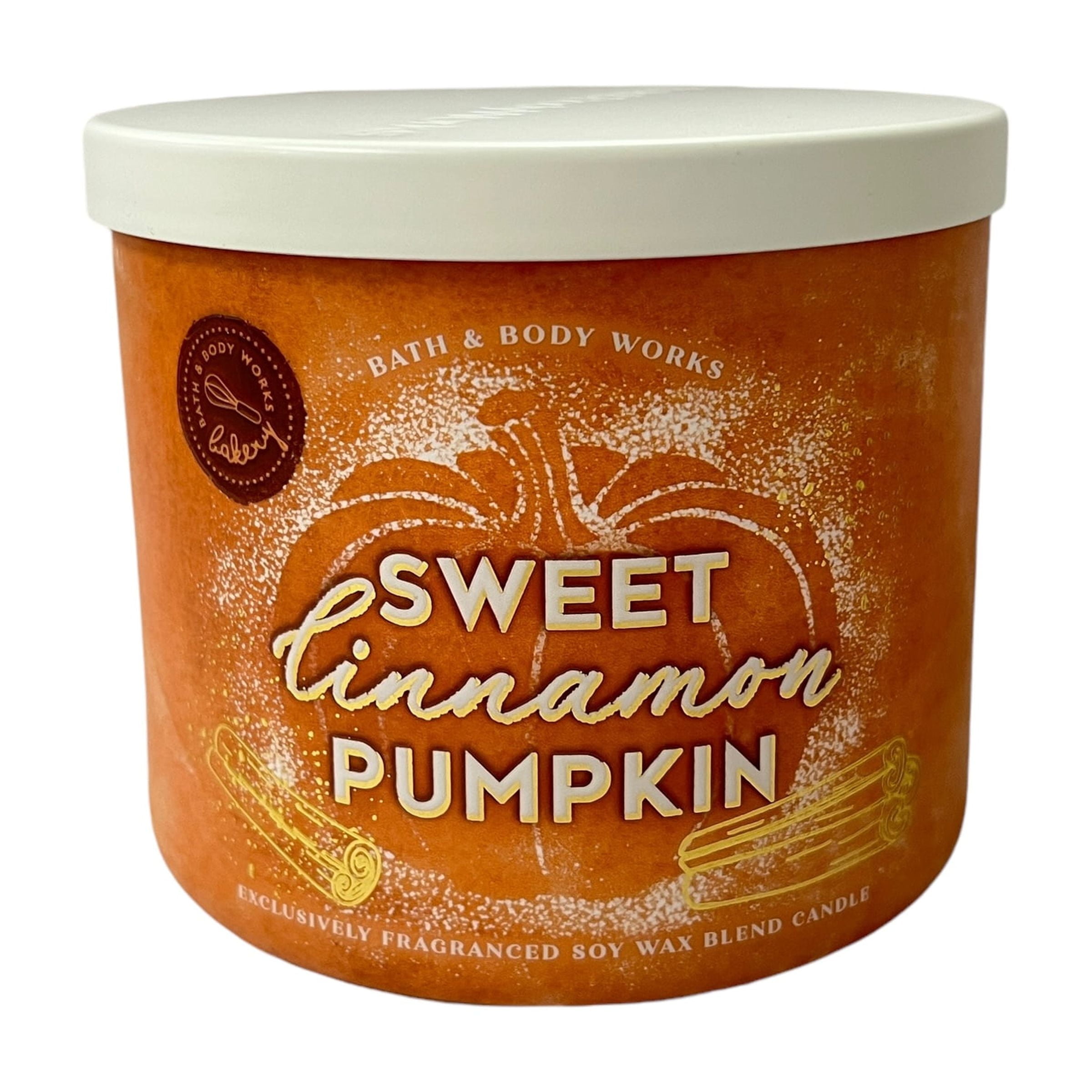 Bath & Body Works Sweet Cinnamon Pumpkin 3 Wick Candle 14.5 oz