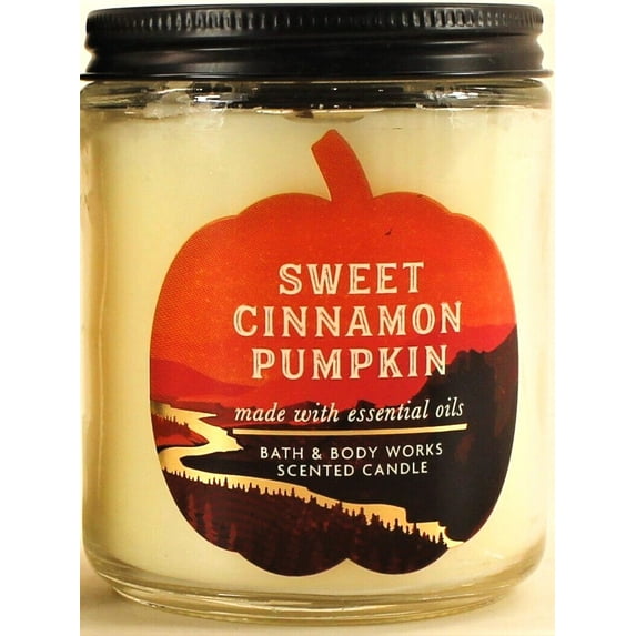 Bath & Body Works Sweet Cinnamon Pumpkin One Wick Candle