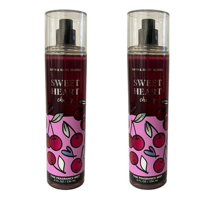 Bath & Body Works Sweet Heart Cherry Fragrance Mist 2 Pack 8 fl oz