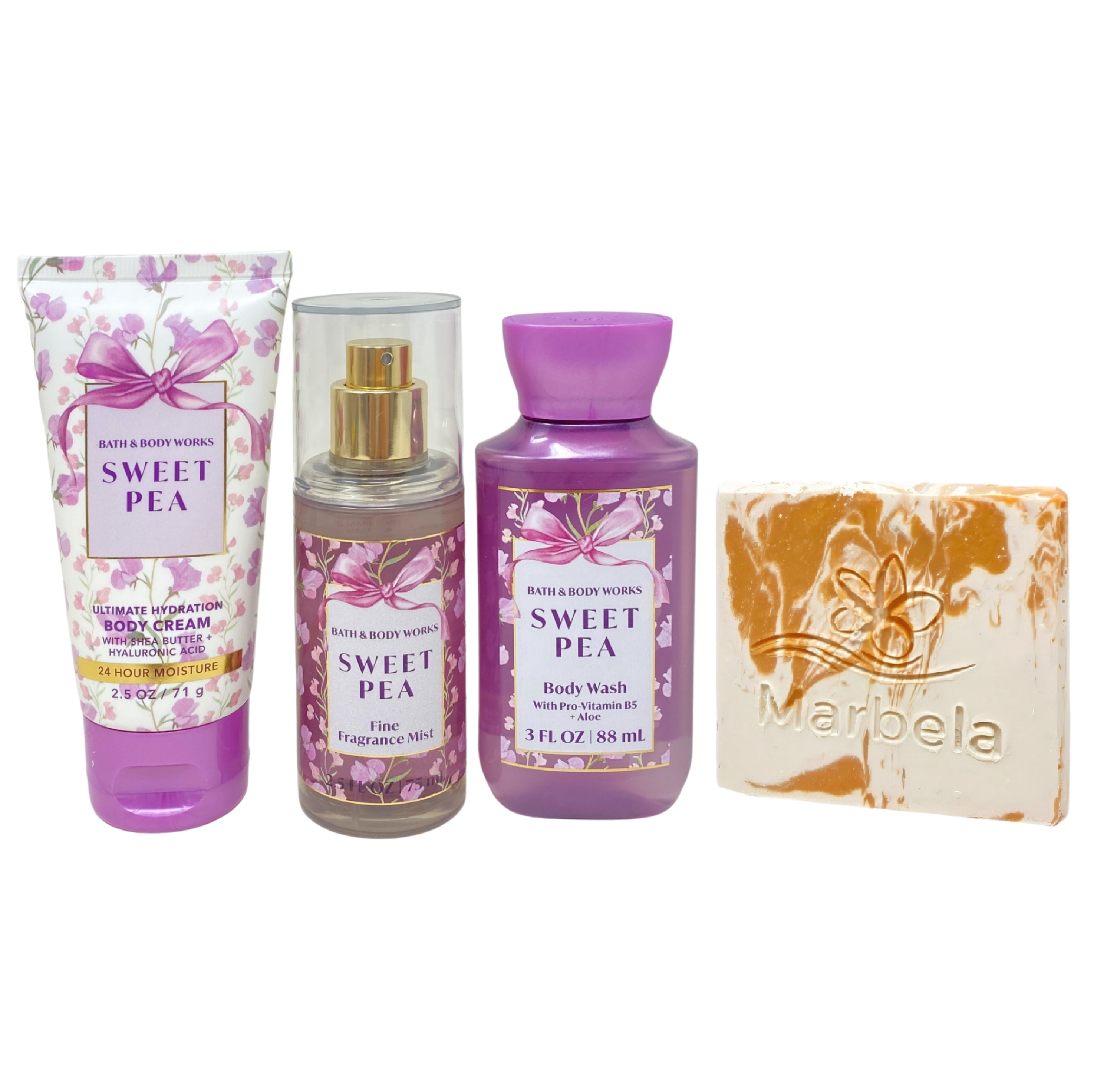 Bath and Body Works Sweet Pea Personal Care Collection