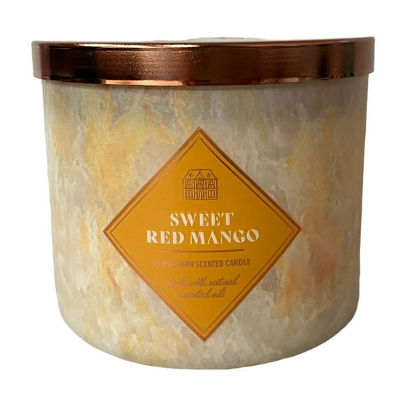 Bath & Body Works Sweet Red Mango Scented 3 Wick Candle 14.5 oz