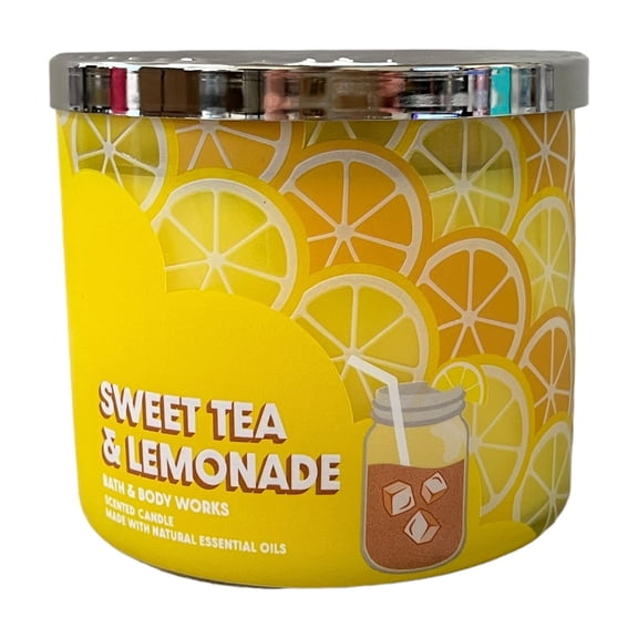 Bath & Body Works Sweet Tea & Lemonade Scented 3-Wick Candle 14.5 oz