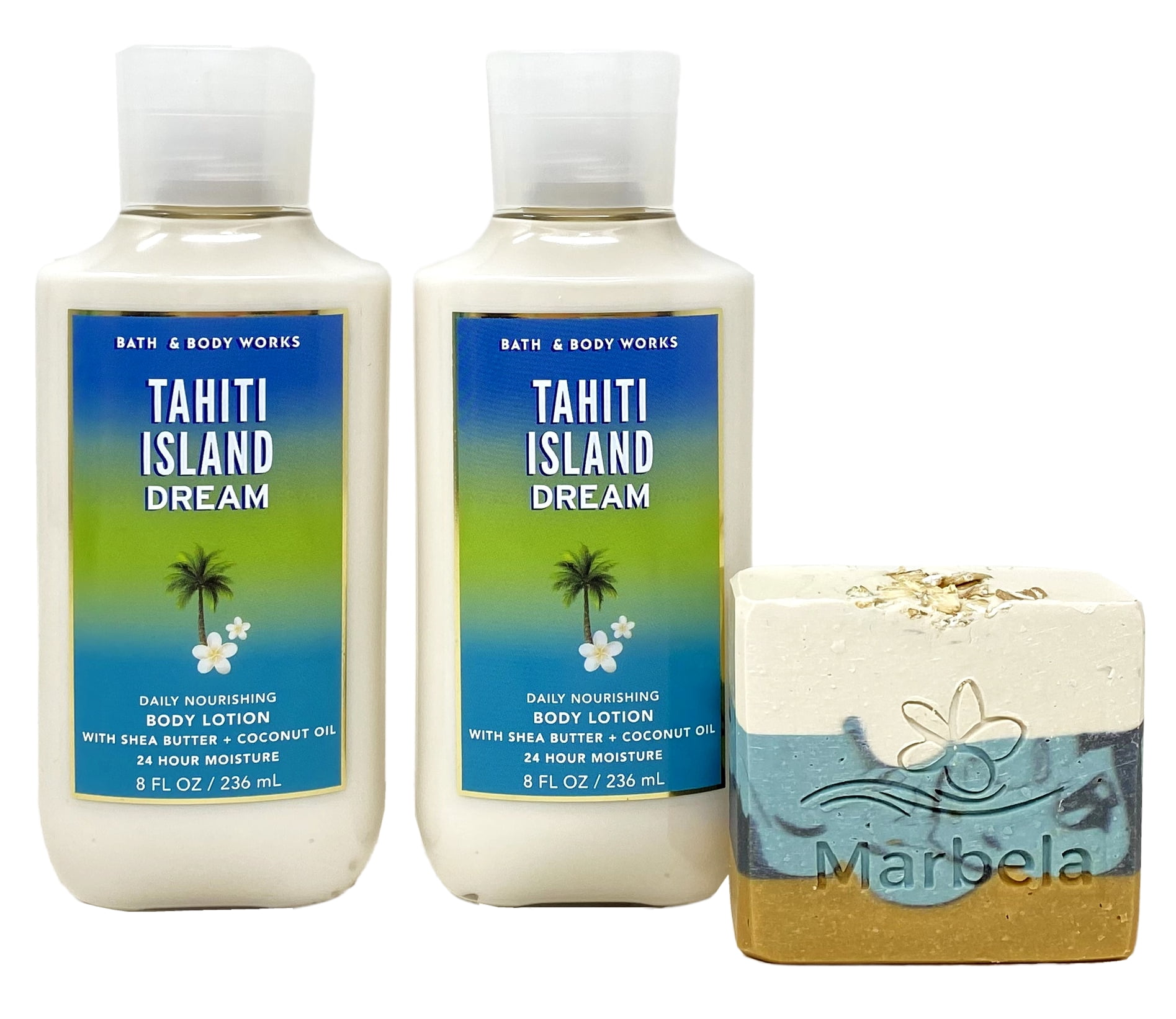 Passport Tahiti Moana Body Wash authentic Coconut Vanille 8 oz Set of 2 Bath & Body Works