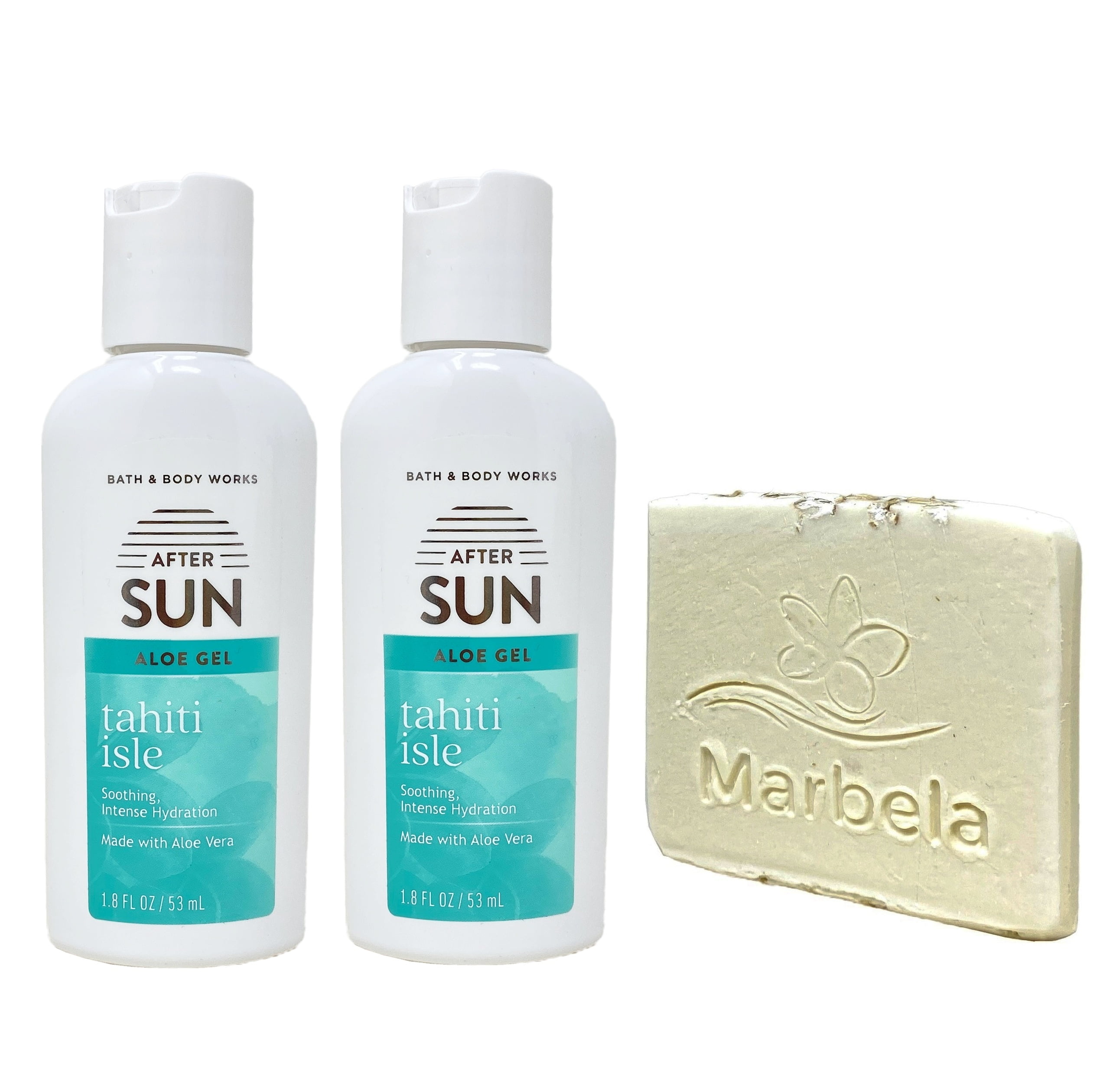 Bath & Body Works Tahiti Isle 2 Pack Mini After Sun Aloe Gel