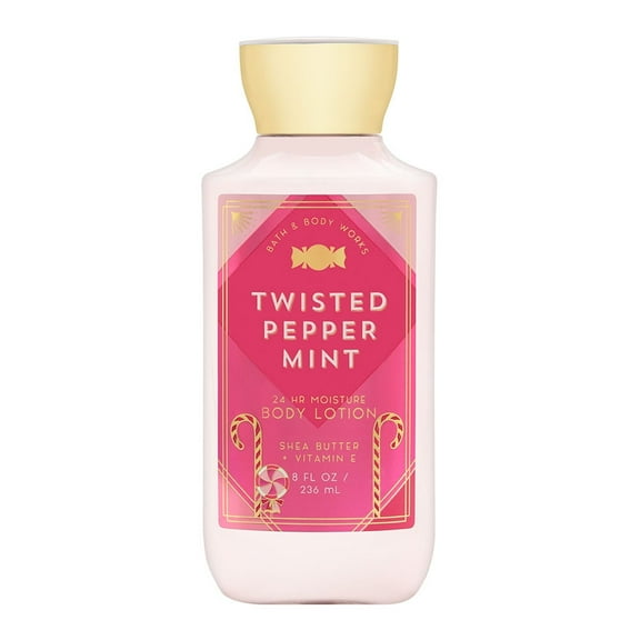 Bath & Body Works Twisted Peppermint 8.0 oz 24 Hr Moisture Body Lotion