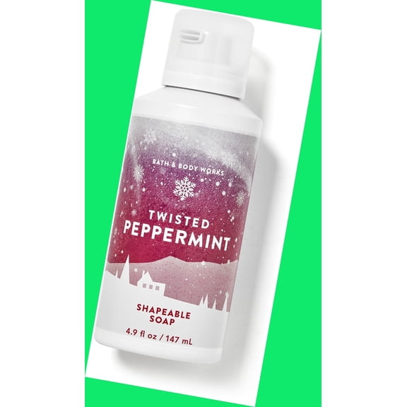 Bath & Body Works - Twisted Peppermint Shapeable Soap 4.9 fl. oz.